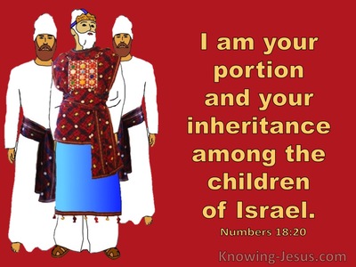 Numbers18-20 The Lord Is Your Portion And Inheritance (red)